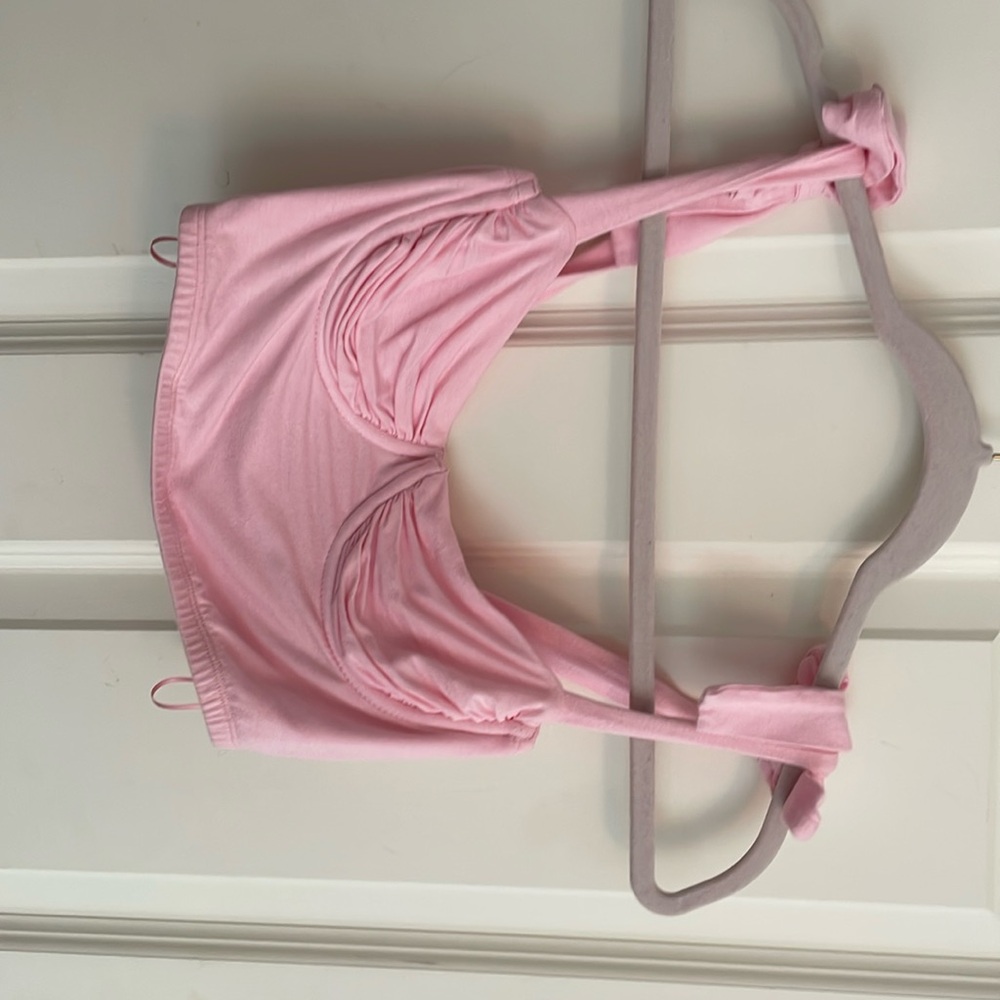 Pink Adika Shirt with bows. Size S